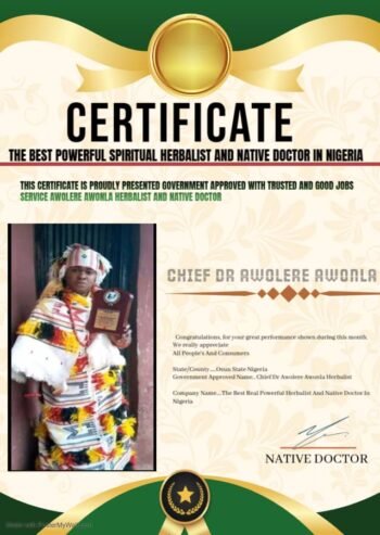 The Best Powerful Spiritual Herbalist In Nigeria