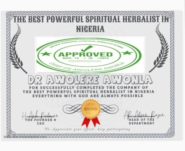 The Most Powerful Spiritual Herbalist Man And Native Doctor In Nigeria
