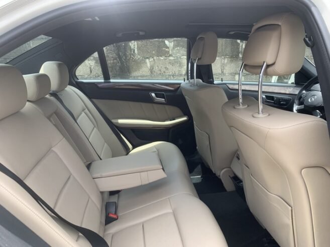 Clean Mercedes Benz E350 white