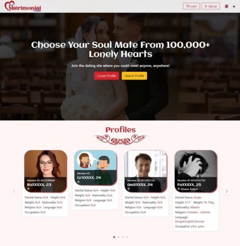 Feature-Rich PHP Matrimonial Script – Build Your Matrimonial Site