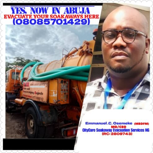 CityCare Soakaway Evacuation Services Abuja(YES, EVACUATE YOUR SEWAGES HERE)