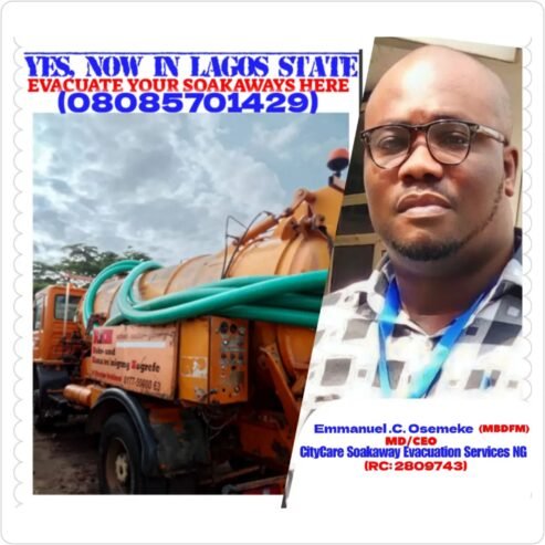 CityCare Soakaway Evacuation Services LAGOS (YES, EVACUATE YOUR SOAKAWAYS HERE)