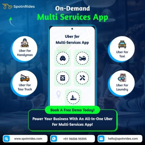Launch Your Own AI-Powered Multi-Service App with SpotnRides!