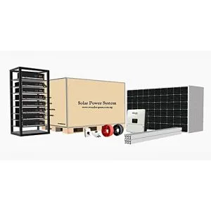 Must Power 2400watts/p Hybrid Solar System With A 5.5kva Inverter And 14.4kWh Battery Backup