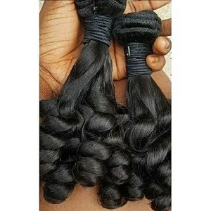 Malaysian Hair 9A Grade, Raw Funmi French Curls - 300g (6 Bundles) 1B