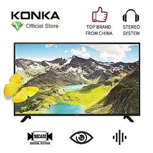 Konka KONKA 32 Inch Analog LED TV - Stereo System - HDMI(2) - USB(2) - Black