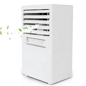Generic Mini Air Conditioning Fan Low Noise Home Cooler Digital Cooling System White