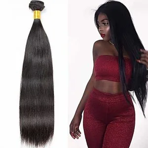 ATOZWIG Brazilian Human Hair Weave Extension Unprocessed 1 Bundles Black Color