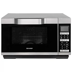 Sharp Stylish 25L Convection 2-In-1 Microwave Oven & Grill With LED Display - Flat Bed - Drop-Down-Door - 15 Auto-Cook Programmes