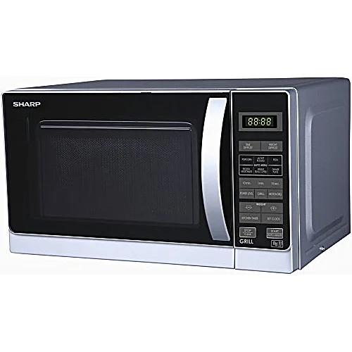 Sharp Compact 20L Touch Control 2-In-1 Microwave Oven & Grill With LED Display - 8 Auto-Cook Programmes