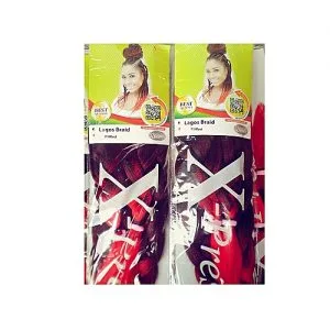 EXPRESSION LAGOS BRAID ATTACHMENT - (color RED) 2 Pics