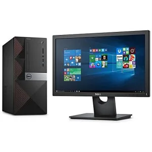 Dell Vostro 3668 Desktop Intel Pentium Dual Core 3.50 GHz 500GB/4GB RAM DDR4 Windows 10+ Monitor