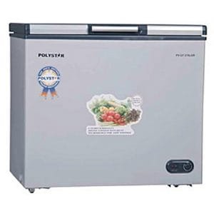 Polystar Chest Freezer, Grey Colour PVCF-295LGR