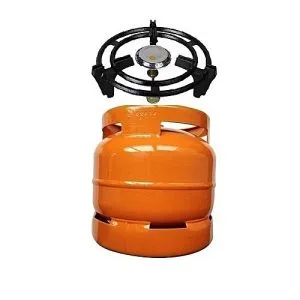 Generic 6kg Gas Cylinder With Anti-rust Cast Sitter & Burner