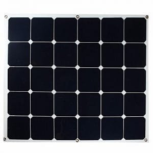 Generic SPW-100W 18V Solar Panel Monocrystalline Semi-Flexible+Sun-Power Chip For RV Boat Home Camping Battery