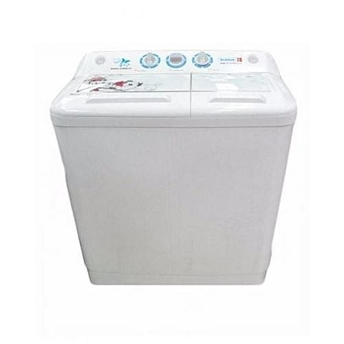 Scanfrost SFWM TTA 8KG Twin Tub Semi-Automatic Washing Machine - White