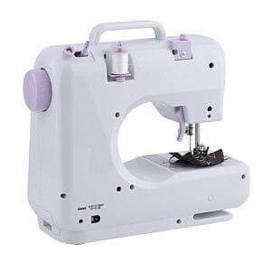 Kokobuy Double Thread Double Speed 12 Pre-Set Stitches Mini Household Sewing Machine