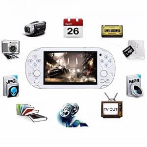 Generic Video Game Console 8GB 4.3 Inch MP5 Players(White)