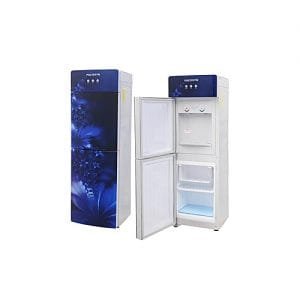 Polystar Polystar Water Dispenser, Auto Adjust, Hot And Cold, Glass Panel, Blue Colour With Fridge And Freezer: PV-R6JX-5B