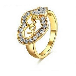 Italina Rigant 14karat Yellow Goldplated Engagement Ring