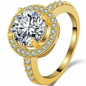 Fashion 18 Karat Rose Gold Engagement Ring