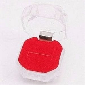 Fashion Wedding/Engagement Ring Box - Red