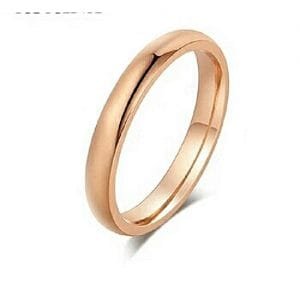 Italina Rigant 18k Rose Gold Wedding Ring - Unisex