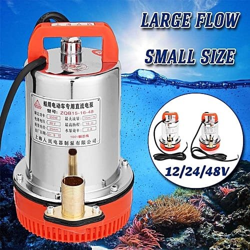 Generic 12V/24V/48V DC Submersible Water Pump Household Stainless Steel Solar Small Size
