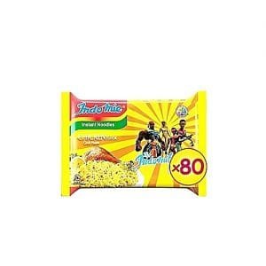 Indomie Chicken Flavour Instant Noodles - 70g (2 Cartons) 80 Packs.