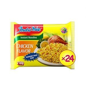 Indomie Chicken Flavour Noodles Hungryman Size - 210g (x24)