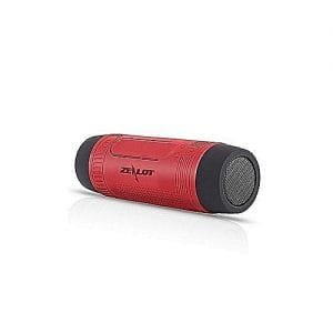 Zealot Zealot Bluetooth Speaker, Flashlight, Power Bank - Red