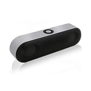 Generic Wireless Bluetooth Speaker With HD Sound And Bass, Best Portable Wireless Speaker For Outdoor And Indoor With Built-in Dual Driver Speakers, HD Audio Enhanced Bass, Bluetooth 4.2 (Silver)