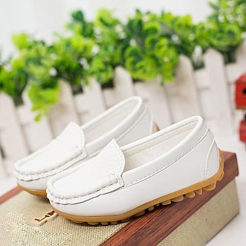 Children Shoes Casual Sneakers Shoes Boys Sports Shoes Sneakers Boat Shoes WH/21-White