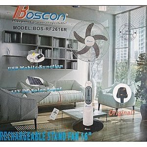 Generic Rechargeable Fan + Remote Control + USB Port - 16"