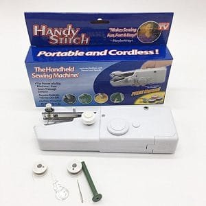 Generic GB Handheld Sewing Machines Stitch Sew Needlework Device Electric Machine-white