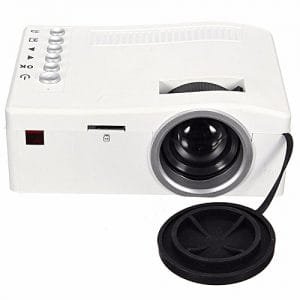 Generic HD 1080P LED Home MulitMedia Theater Cinema USB TV VGA SD HDMI Mini Projector (White)