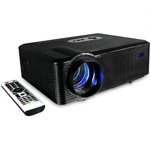 Excelvan CL720 LED Projector 3000 Lumens 1280 X 800 Pixels With Analog TV Interface EU Plug - Black