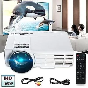Generic 3000 Lumens 1080P Full HD LED Video Projector Multimedia Theater TV USB VGA PC