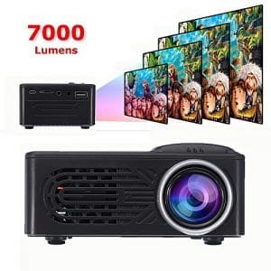 Generic 7000LM 1080P HD Mini LED Projector Home Multimedia Cinema Theater USB AV TV VGA