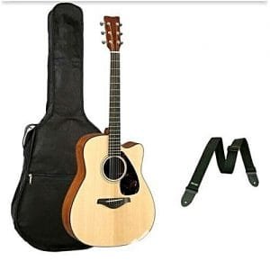Generic Acoustic Box Guitar With Bag And Strap/38''