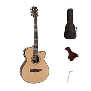 Royal Dynasty Pro Electro Acoustic Semi Electric Guitar - Natural