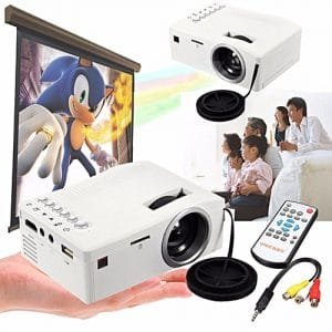 Generic Portable LCD LED Projector HD 1080P Home Theater Multimedia TV AV USB TF HDMI