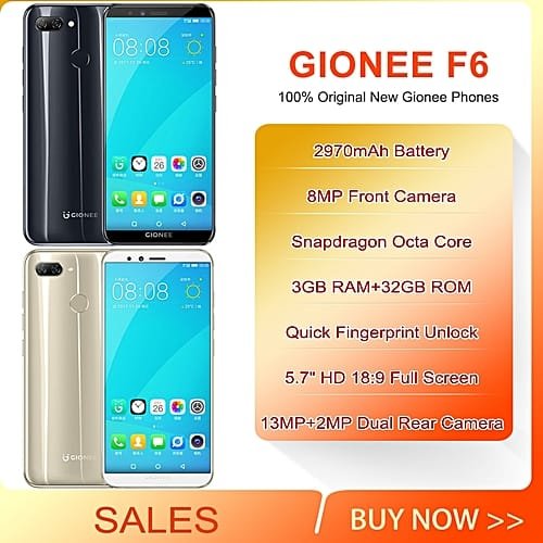 Buy Gionee Gionee F6 5 7 Inch 18 9 Snapdragon Octa Core 3GB 32GB ROM Buy Gionee Gionee F6 5 7 Inch 18 9 Snapdragon Octa Core 3GB 32GB ROM