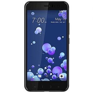 HTC U11 5.5-Inch QHD (4GB,64GB ROM) Android 7.1 Nougat, 12MP + 16MP Dual SIM 4G Smartphone - Brilliant Black
