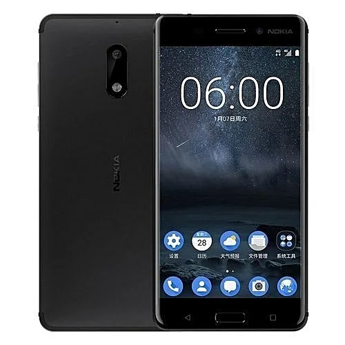 Nokia 6 5.5-Inch IPS (3GB, 32GB ROM) Android 7.1 Nougat, 16MP + 8MP Hybrid Dual SIM LTE Smartphone -Matte Black