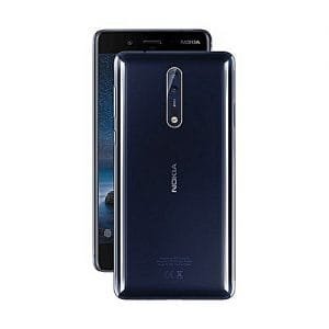 Nokia Nokia 8,Display-5.3, Qualomm, 4GB RAM, 64GB, 4G LTE, DUAL SIM, Camera13MP Front/Back, Android 7.11 (Nougat) - 3D Spatical Surround Sound, Colour-Polished Blue.