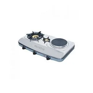 Polystar Table Top Gas Cooker 2 Gas Burner And 1 Hot Plate