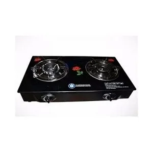Haier Thermocool Double Burners Glass Top Gas Cooker