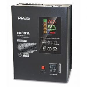 Prag 10KVA Servo Voltage Stabilizer; Input Voltage (130V-250V)