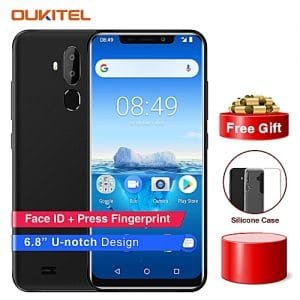Oukitel C12 Pro 6.18-Inch(2GB RAM 16GB ROM),Android 8.1 3300mAh Battery 4G Smartphone-BLACK